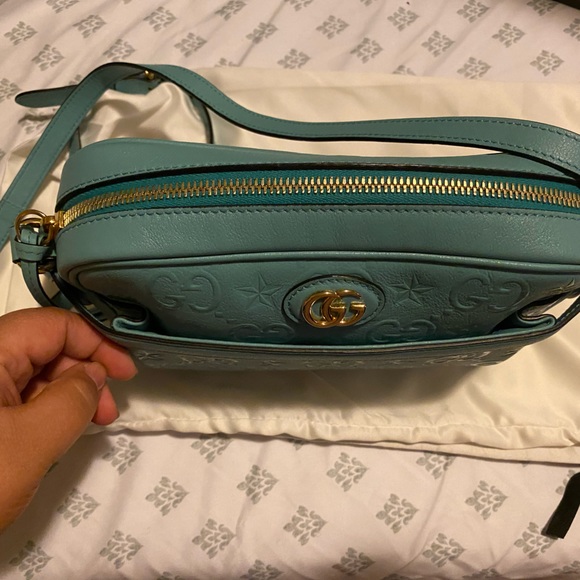 Gucci Monogram Star Embossed Small GG Shoulder Bag - Picture 6 of 13